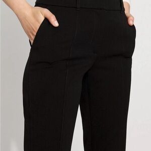 WHBM White House Black Market Straight Trouser Comfort Stretch Black Size 4